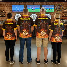 Load image into Gallery viewer, Personalized Dragon Flame Lion Darts Shirt For Men Custom Darts Jersey Team Polo &amp; Quarter Zip TDM6313