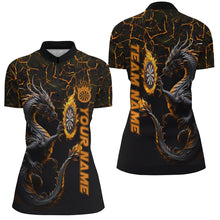 Load image into Gallery viewer, Personalized Orange Big Dragon 3D Printed Darts Shirts For Women Custom Team League Darts Jerseys TDM2208