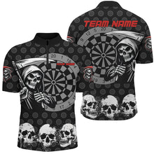 Load image into Gallery viewer, Personalized Death Skull Darts Shirts For Men Custom Grunge Skull Darts Team Jerseys TDM2482
