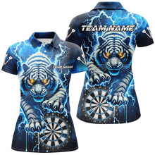 Load image into Gallery viewer, Personalized Thunder Lightning Tiger Dart Shirts For Women Custom 3D Dart League Jerseys Uniform TDM2980