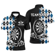 Load image into Gallery viewer, One Dart One Win Custom Argyle Darts Shirts For Men, Funny Darts Team Shirts Best Dart Jerseys TDM3227