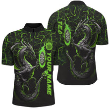 Load image into Gallery viewer, Personalized Green Big Dragon 3D Printed Darts Shirts For Men Custom Team League Darts Jerseys TDM1842