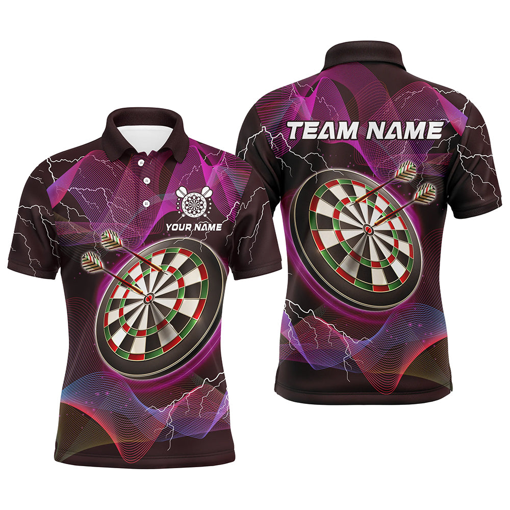 Personalized Pink Dartboard 3D Printed Custom Men Darts Shirts, Darts Jerseys For Team Player TDM2049