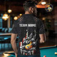 Load image into Gallery viewer, Funny Claw Tearing Us Flag Yin-Yang Billiard Shirt For Men Custom 8 &amp; 9 Ball Billiard Team Jerseys TDM4605