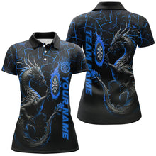 Load image into Gallery viewer, Personalized Blue Big Dragon 3D Printed Darts Shirts For Women Custom Team League Darts Jerseys TDM3006