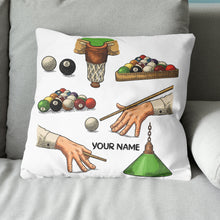 Load image into Gallery viewer, Personalized Funny Vintage Billiards Games Pillow Best Throw Pillows TDM0752