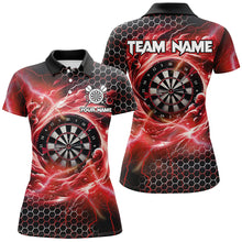 Load image into Gallery viewer, Funny 3D Dartboard Storm Thunder Custom Darts Shirts For Women Team League Darts Jerseys | Red TDM2549