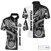 Load image into Gallery viewer, Custom Dragon Dart Shirts For Men, Personalized 3D Dart League Uniform Best Dart Jerseys |White TDM4239