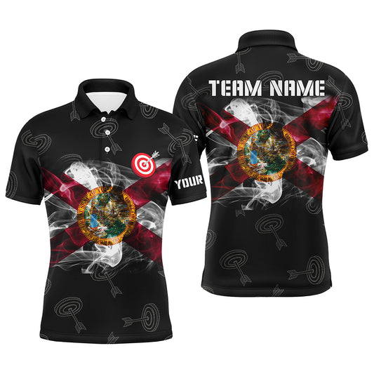 Personalized Archery Florida Flag Polo Shirts For Men Custom Patriotic Team Archery Jerseys TDM0972