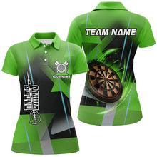 Load image into Gallery viewer, Personalized Darts Polo &amp; Quarter-Zip 3D Printed Shirts For Women Custom Green Darts Team Jersey TDM2574