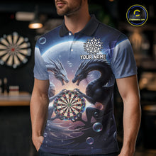 Load image into Gallery viewer, Personalized Dragon Darts Shirt For Men Custom Dragon Darts League Team Jersey Polo &amp; 1/4 Zip TDM4876