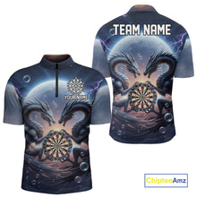 Load image into Gallery viewer, Personalized Dragon Darts Shirt For Men Custom Dragon Darts League Team Jersey Polo &amp; 1/4 Zip TDM4876