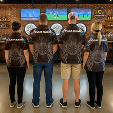 Load image into Gallery viewer, Personalized Darts Tournament Jersey For Men Custom Dartboard Fire Flame Darts Shirts |Holographic TDM5567