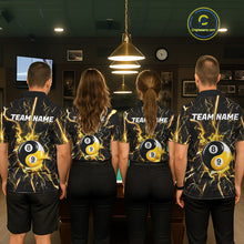 Load image into Gallery viewer, Custom Thunder Lightning Yin And Yang Billiard Shirt For Women, 8 Ball &amp; 9 Ball Pool Team Jersey TDM6612