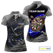 Load image into Gallery viewer, Personalized Funny Scorpion Darts Shirt For Women Custom Darts Team Shirt Jersey Polo &amp; 1/4 Zip TDM4886