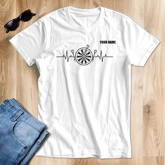Eat Sleep Darts T-Shirt – Funny Darts Shirts For Team | Custom Darts Apparel Uniform | White TDM3921