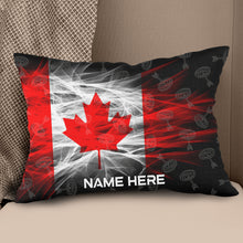 Load image into Gallery viewer, Personalized Archery Canada Flag Pillows, Patriotic Archery Throw Pillow TDM0836