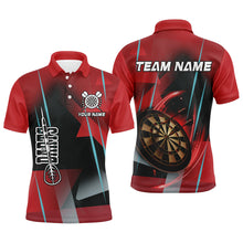Load image into Gallery viewer, Personalized 3D All Over Print Darts Polo &amp; Quarter-Zip Shirts For Men Custom Red Darts Team Jersey TDM1958