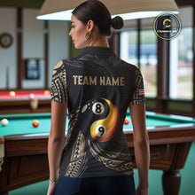 Load image into Gallery viewer, Personalized Funny Yin And Yang Tribal Billiard Shirt For Women Custom 8 Ball &amp; 9 Ball Pool Jerseys TDM4506