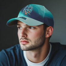 Load image into Gallery viewer, Personalized Blue Pool Balls Shark Billiard Hat Custom 3D Baseball Billiard Caps For Pool Player TDM3843