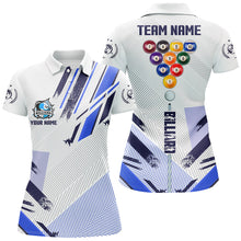 Load image into Gallery viewer, Personalized Blue 10 Ball Pool Tournament Sport Shirts, 10 Ball Billiard Team Jerseys For Men TDM1755