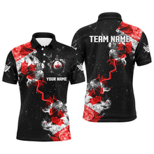Load image into Gallery viewer, Personalize Grunge Canada Flag Smoke Billiard Shirts For Men, Patriotic Billiard Jerseys Uniform TDM2162