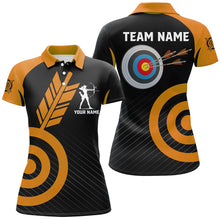 Load image into Gallery viewer, Personalized Orange Archery Jerseys For Women Custom Archery  Shirts Team League Archery Uniform TDM1948