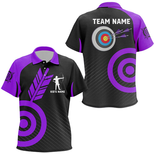 Personalized Purple Archery Jerseys For Kid Custom Archery  Shirts Team League Archery Uniform TDM1949