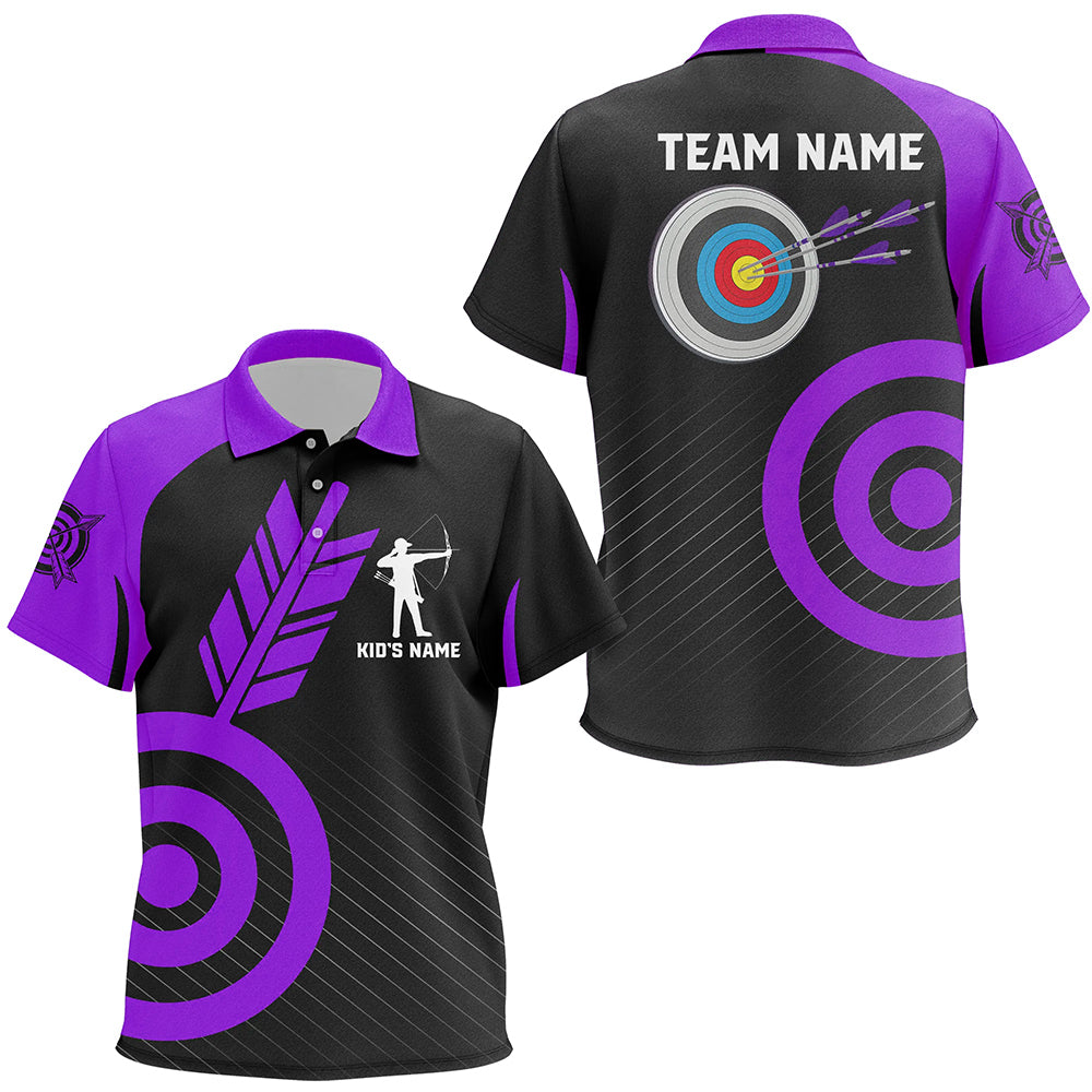 Personalized Purple Archery Jerseys For Kid Custom Archery  Shirts Team League Archery Uniform TDM1949