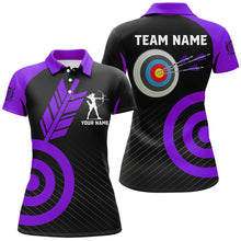 Load image into Gallery viewer, Personalized Purple Archery Jerseys For Women Custom Archery  Shirts Team League Archery Uniform TDM1949