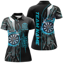 Load image into Gallery viewer, Personalized Turquoise Break Glass 3D Darts Shirts For Women Custom Dart League Shirts Darts Jerseys TDM1998