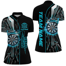 Load image into Gallery viewer, Personalized Turquoise Break Glass 3D Darts Shirts For Women Custom Dart League Shirts Darts Jerseys TDM1998