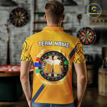 Load image into Gallery viewer, Personalized Funny Beer Tribal Darts Shirt For Men Custom Drinking Dart Team Jersey Polo &amp; 1/4 Zip TDM5434