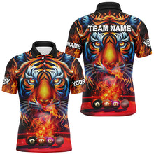 Load image into Gallery viewer, Personalized Billiard Balls Fire Tiger 3D Printed Men Billiard Shirts, Unique Team Billiard Jerseys TDM2014