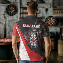 Load image into Gallery viewer, Personalized Canada Flag Dartboard Smoke Dart Shirts For Men, Pride Patriotic Dart Team Jerseys TDM3562