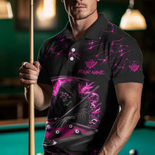 Load image into Gallery viewer, Pink Funny Death Skeleton 8 Ball Pool Men Billiard Shirts Custom Lightning Billiard Jerseys TDM3727