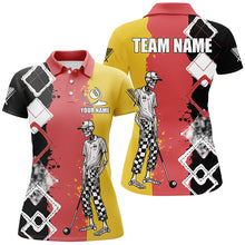 Load image into Gallery viewer, Personalized Argyle Funny Skeleton Women Billiard Shirts Custom Colorful Billiard Team Jerseys TDM1616