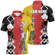 Load image into Gallery viewer, Personalized Argyle Funny Skeleton Men Billiard Shirts Custom Colorful Billiard Team Jerseys TDM1616