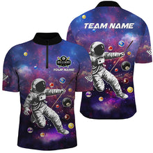Load image into Gallery viewer, Personalized Galaxy Astronaut Billiard Balls 3D Printed Shirt For Men Custom Funny Billiard Apparel TDM2016