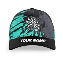Load image into Gallery viewer, Darts Board Turquoise Grunge Style 3D Printed Baseball Darts Cap Custom Top Hats Darts For Men Women TDM1629