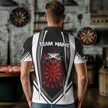 Load image into Gallery viewer, Personalized Black White Cobra Snake Dart Shirts For Men Custom Team Outfit Darts Jerseys | Red TDM3586