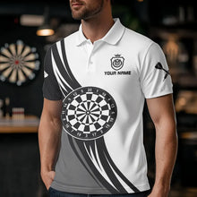 Load image into Gallery viewer, Personalized Crown Dart Shirt With Pocket Option For Men, Darts Team Jersey TDM3750