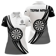 Load image into Gallery viewer, Personalized Crown Dart Shirt With Pocket Option For Women, Darts Team Jersey TDM3750