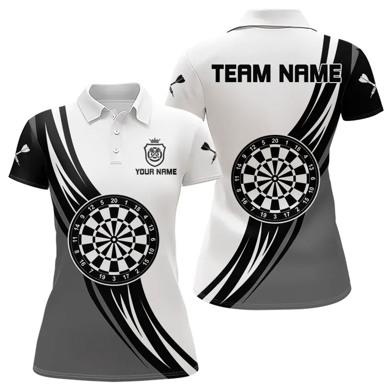 Personalized Crown Dart Shirt With Pocket Option For Women, Darts Team Jersey TDM3750