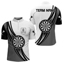 Load image into Gallery viewer, Personalized Crown Dart Shirt With Pocket Option For Men, Darts Team Jersey TDM3750