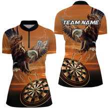 Load image into Gallery viewer, Personalized Dartboard Eagle 3D All Over Print Darts Shirts For Women Custom Team League Darts Jersey TDM2270