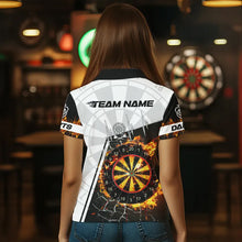 Load image into Gallery viewer, Personalized Dartboard Fire Break Glass Dart Shirts For Women Darts Jerseys TDM3607