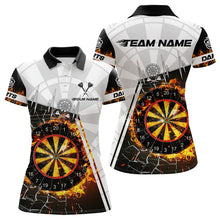 Load image into Gallery viewer, Personalized Dartboard Fire Break Glass Dart Shirts For Women Darts Jerseys TDM3607