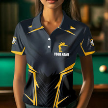 Load image into Gallery viewer, 9 Ball Billiard Jerseys For Women Custom Polo &amp; Quarter-Zip Billiard Team Shirts, 9 Ball Pool Shirt TDM3615