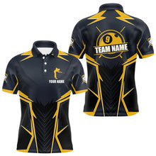 Load image into Gallery viewer, 9 Ball Billiard Jerseys For Men Custom Polo &amp; Quarter-Zip Billiard Team Shirts, 9 Ball Pool Shirt TDM3615